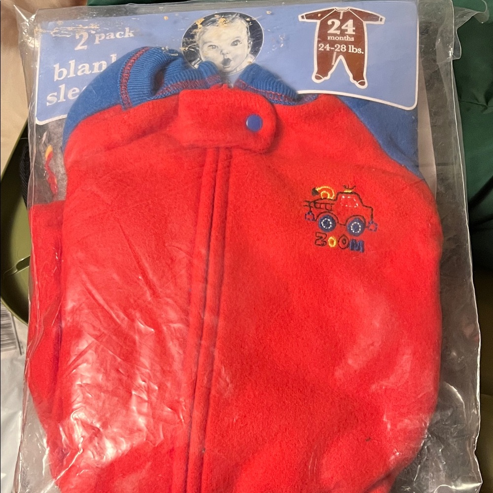 Red and Blue Baby Sleeper Set 2 Pack